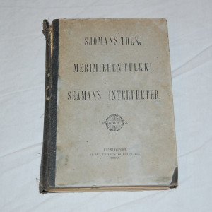Merimiehen-tulkki ruotsin, suomen ja englannin kielellä